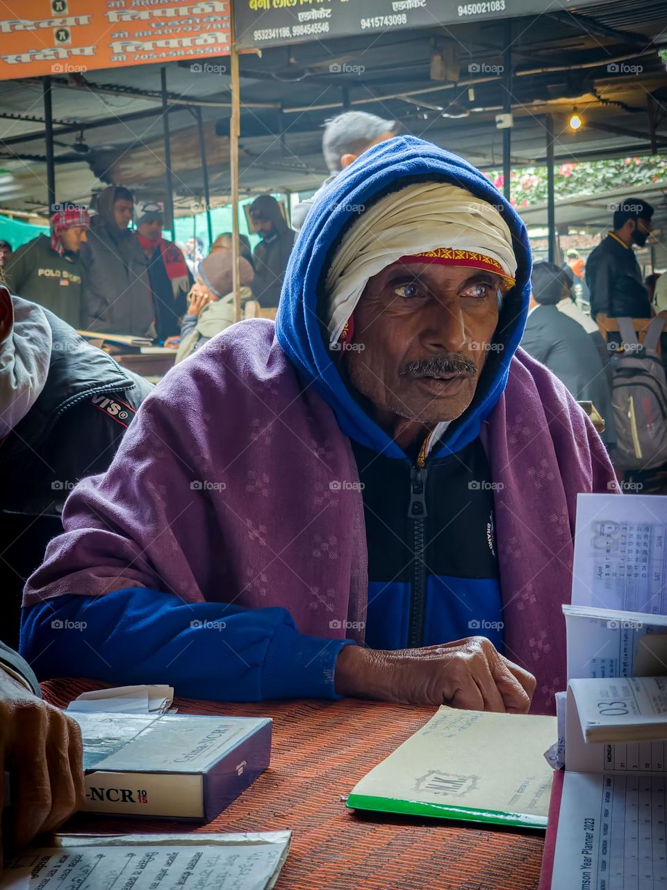 Indian old man from village