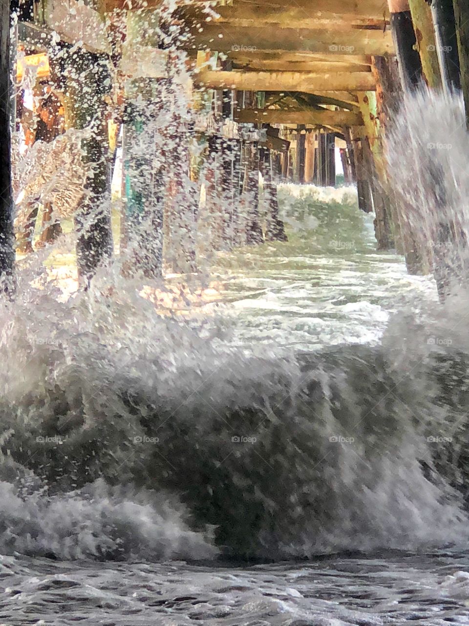 Waves Under the Pier,