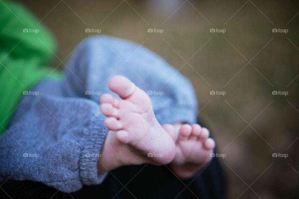 Close-up of baby's feet