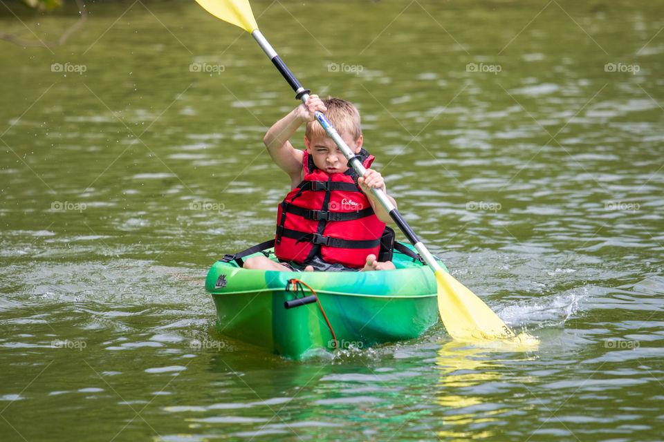 Kayaking on the Lake