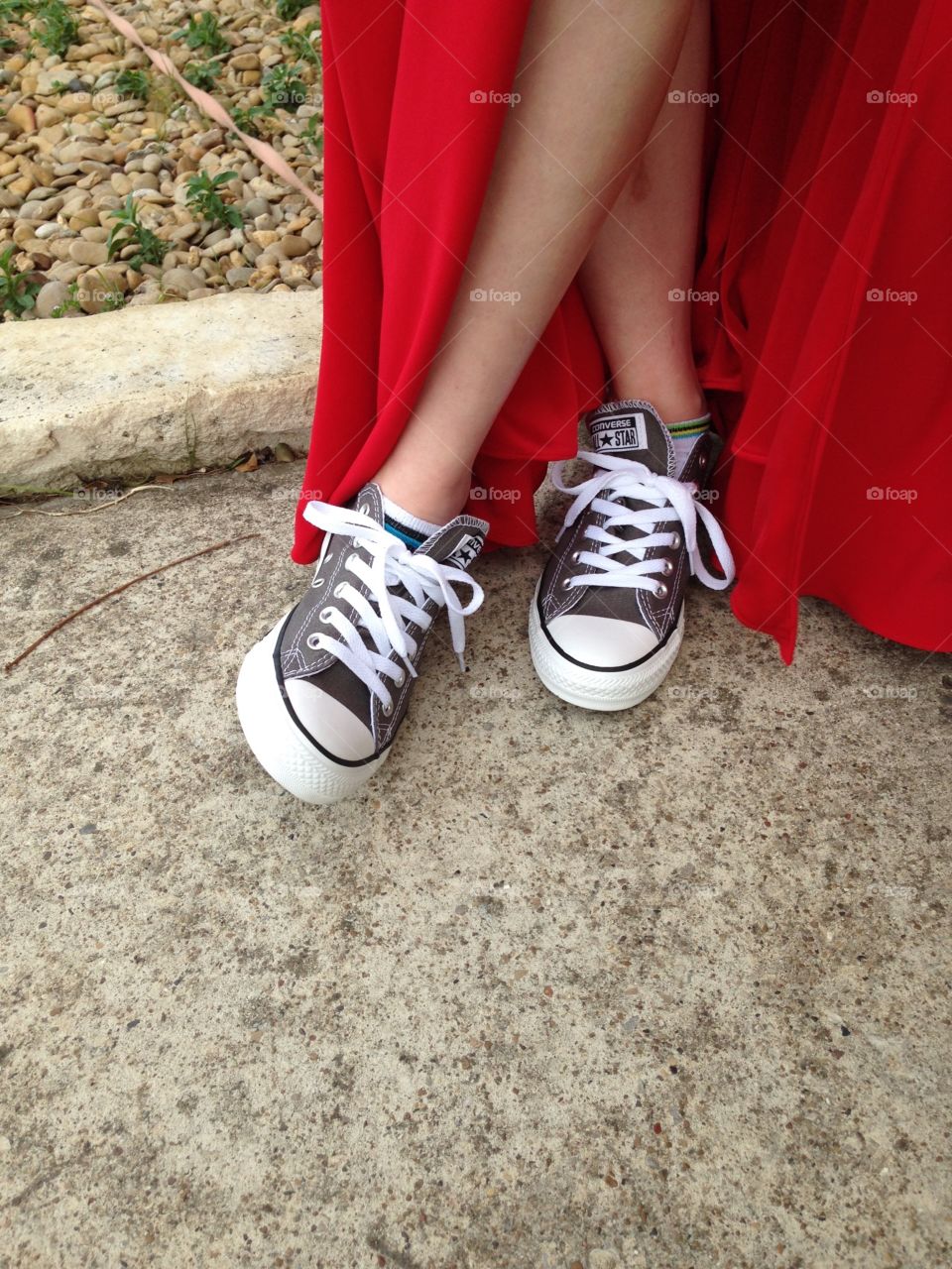 Prom shoes. Girl never leaves without her converse.
