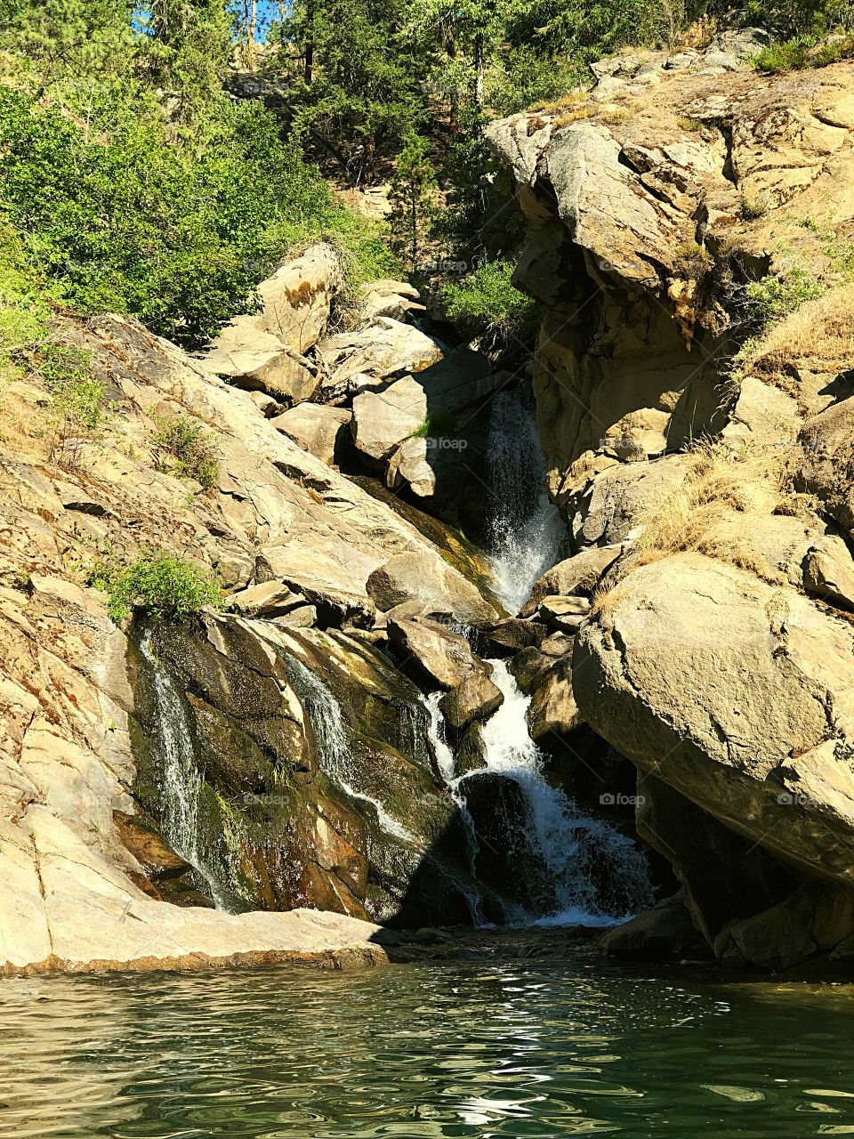 Lake Roosevelt waterfall