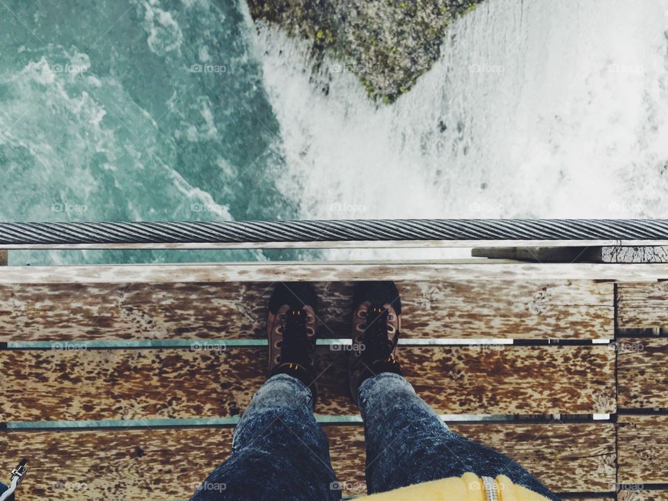 Feet view in Norway 