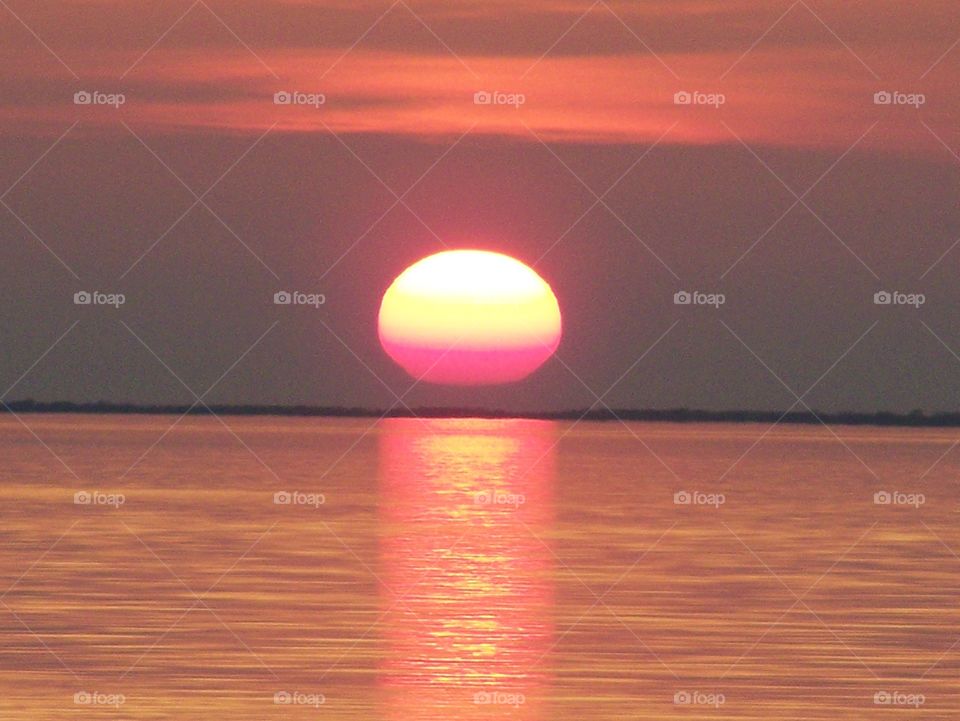 Sunset on Lake Ontario.  Westcott Beach. Watertown, NY
