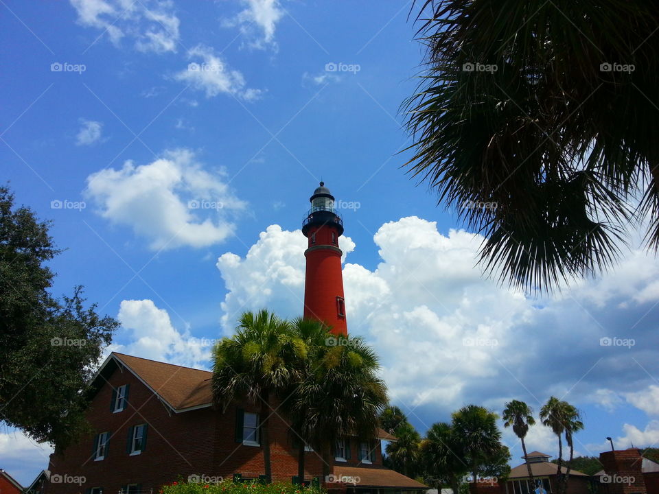 lighthouse. New Smyrna beach