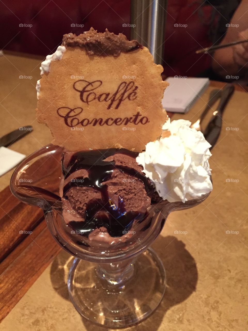 Chocolate Ice Cream Sundae 