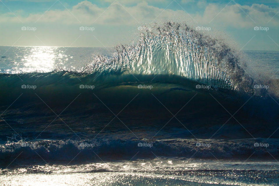 Wave break Atlantic Ocean