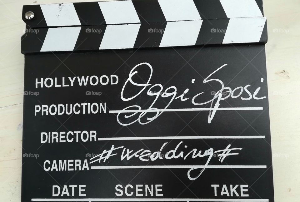 The sign used for the clapperboard