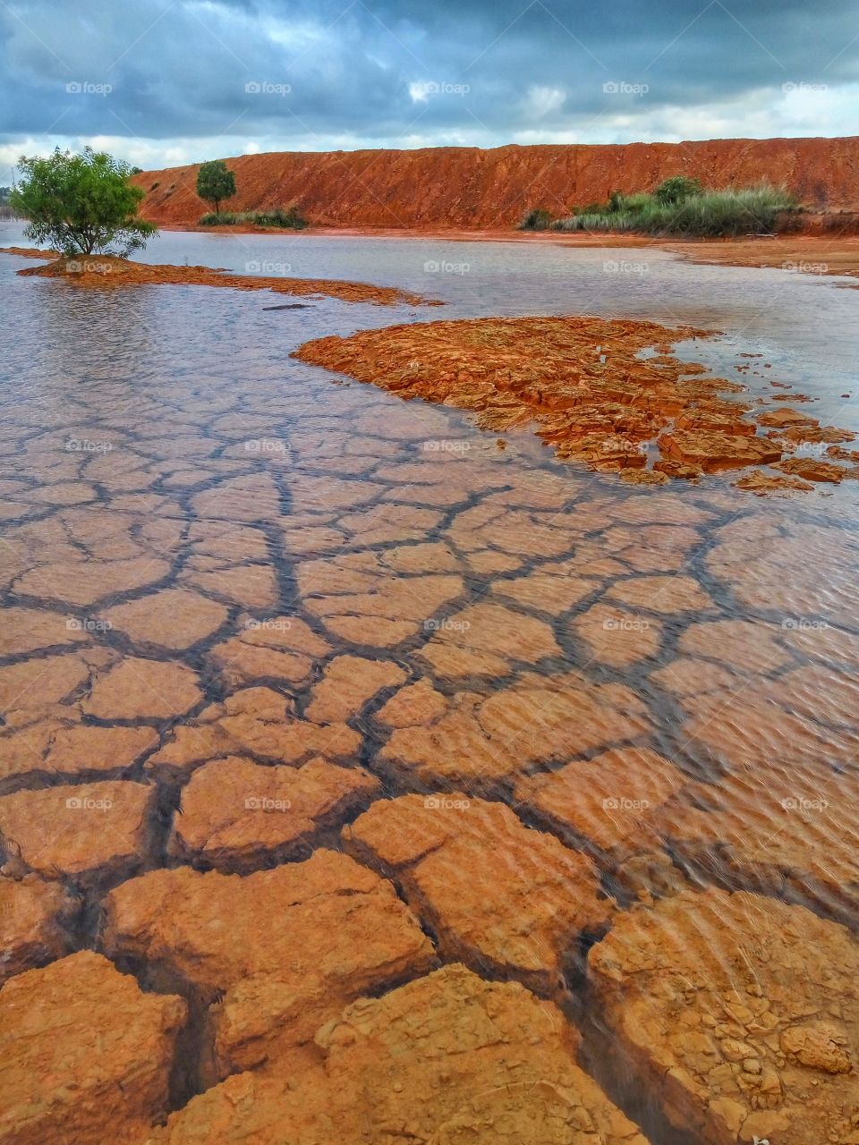 Landscape crack ground