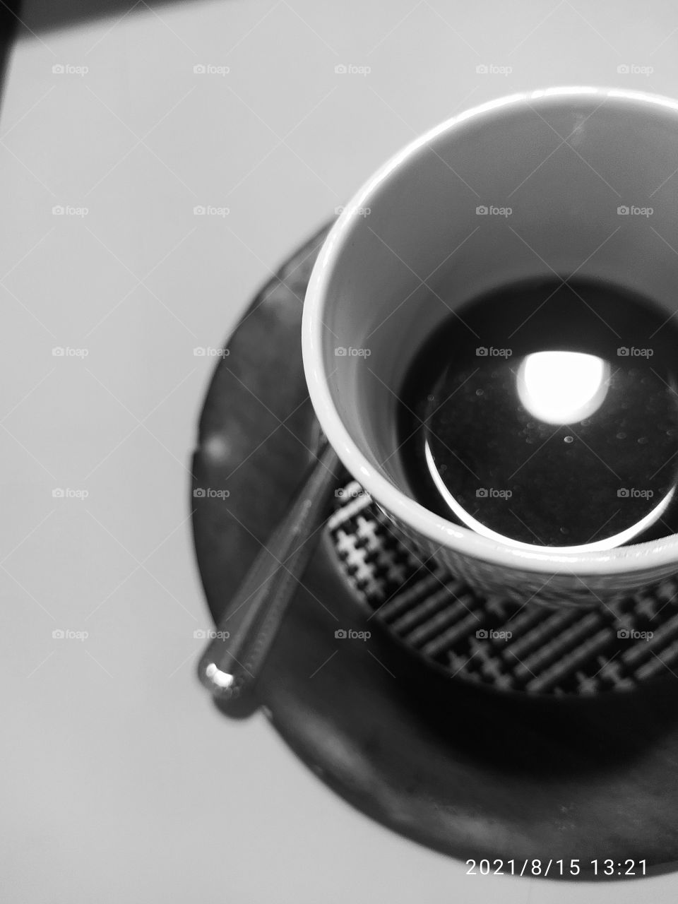 black & white coffee