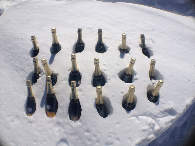 snow sun france champange by salle
