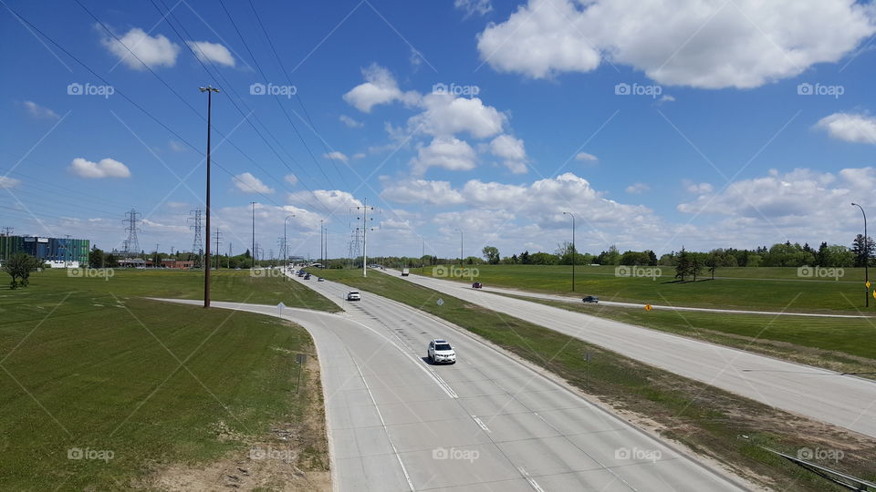 Prairie roads in Winnipeg manitoba