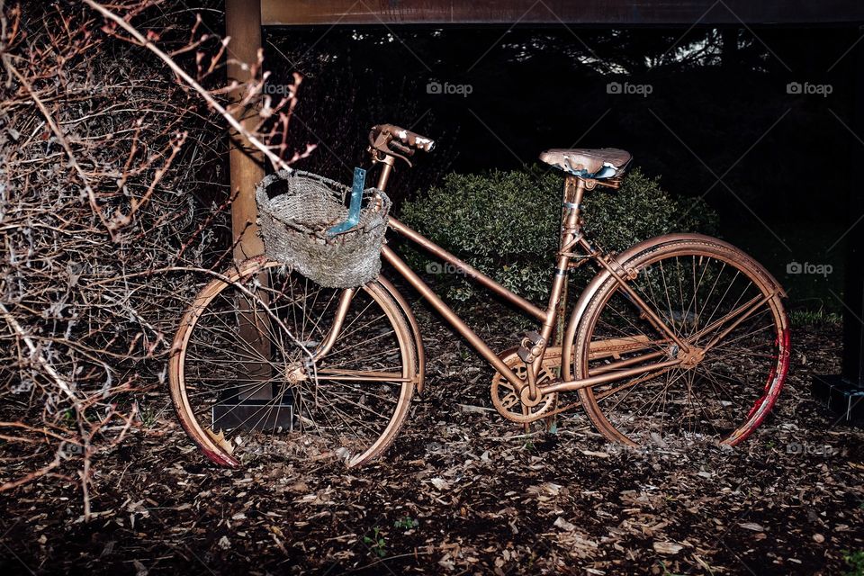 A vintage old bicycle