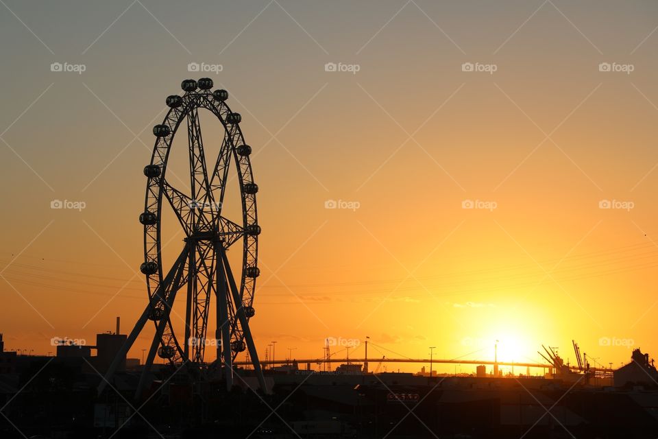 Sunset on Dockland 