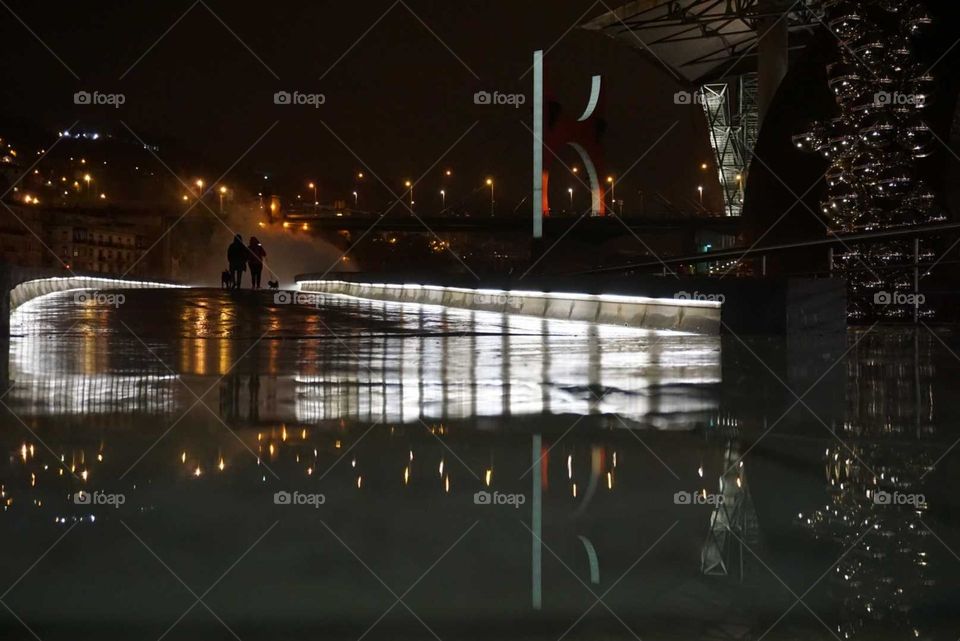 Night#rain#lights#bridge