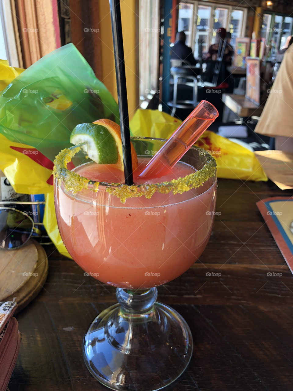 margarita with shot of vodka inside