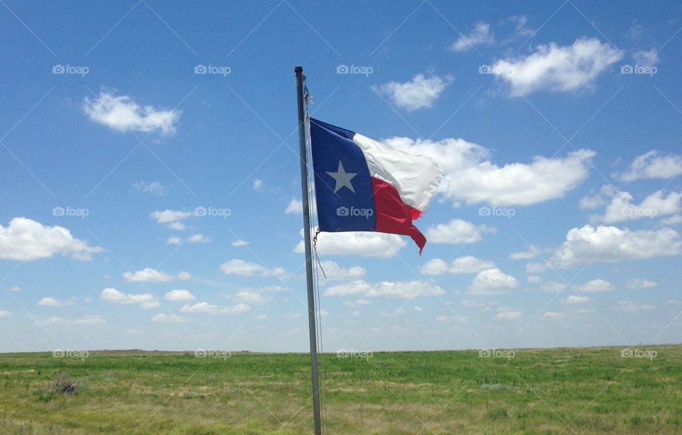 Texas Glory. I was driving in rural Texas and happened to de this flag in the middle of nowhere.  Decided to stop and take this image