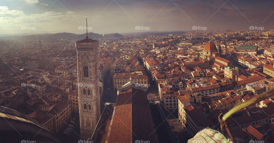 View from the Duomo in Florence. 