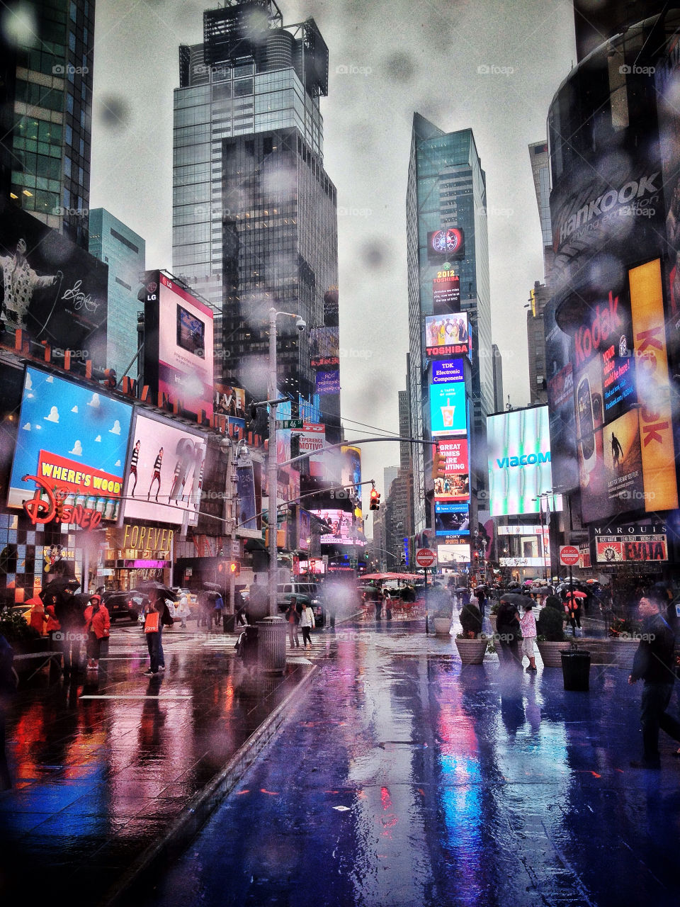 rain storm new york nyc by hellroy