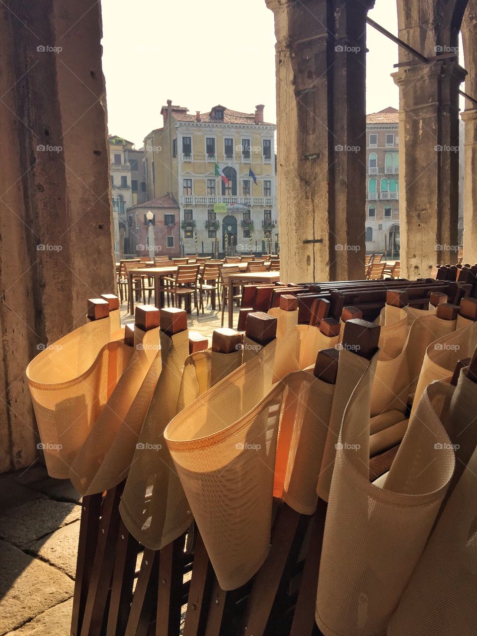 Restaurant chairs, Venice