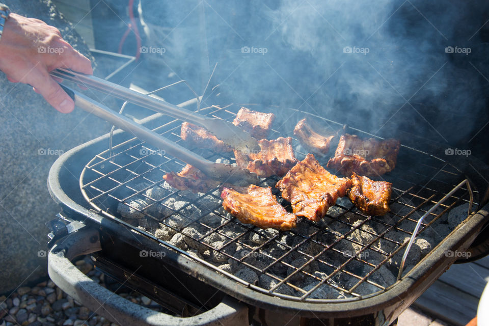 Summer with barbecue pork.