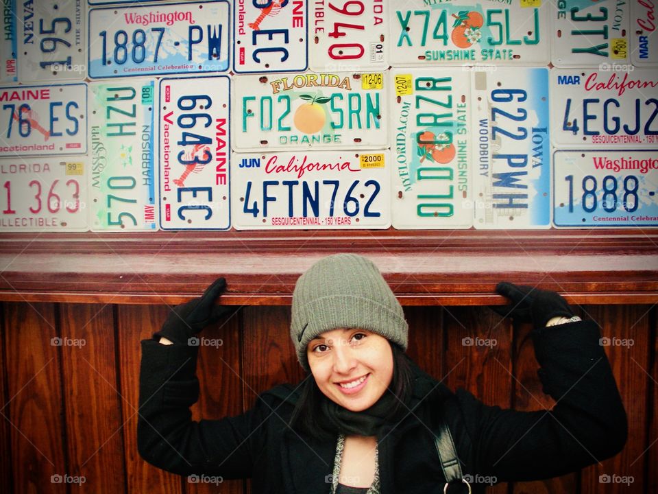 Wearing beanie coat sweater scarf and gloves oh how I don’t miss VA 😆