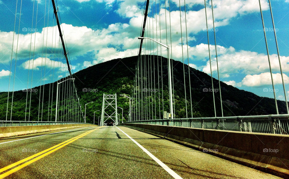 mountain road bridge new by percypiglet