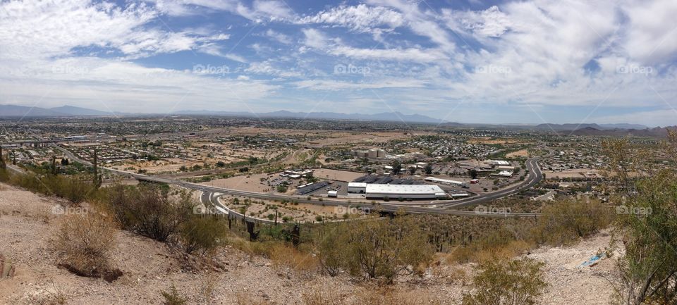 Tucson town. View from university montian park