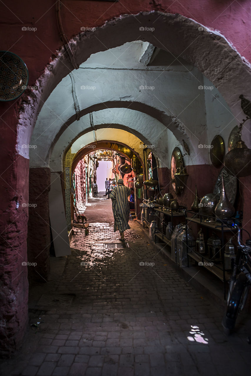 Moroccon streets bazar medina