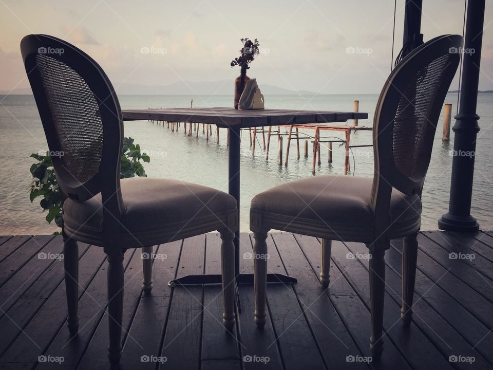 Chair, Seat, No Person, Wood, Beach