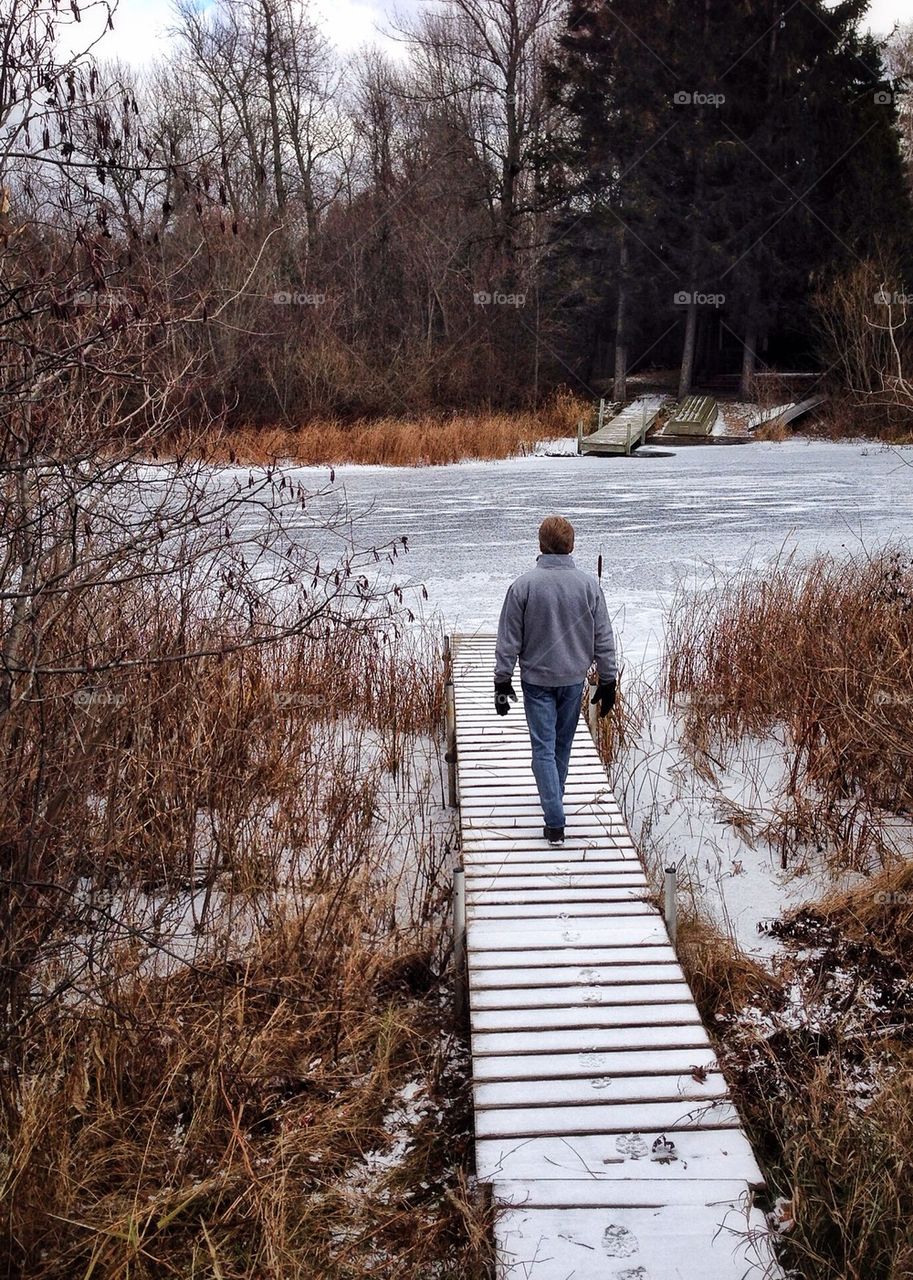 Let's see how thick the ice is