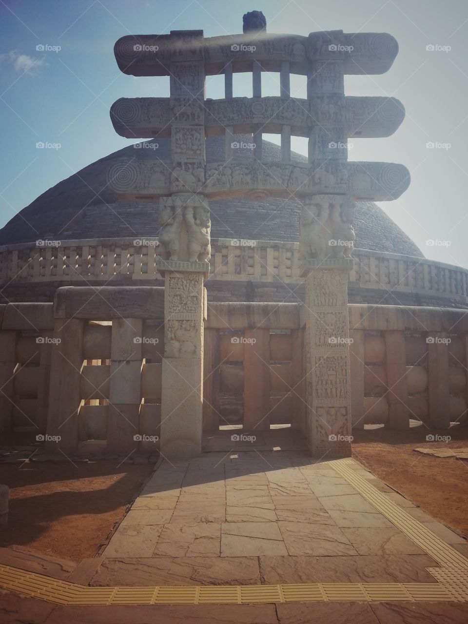 Ancient Buddhist architecture stupa.