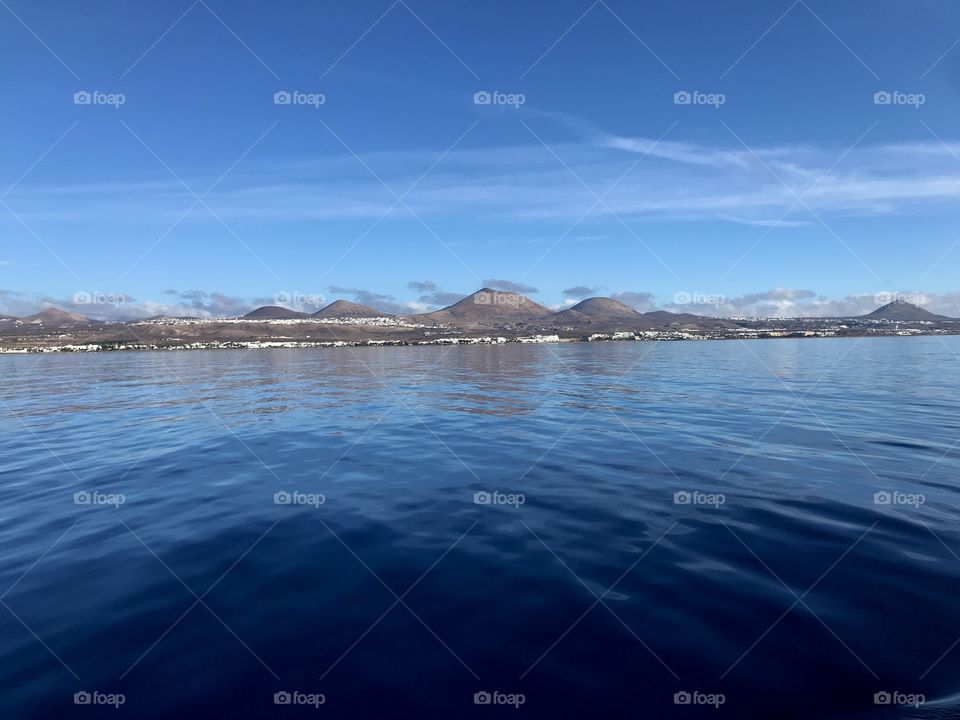 mountain landscape in Lanzarote island, Canarias