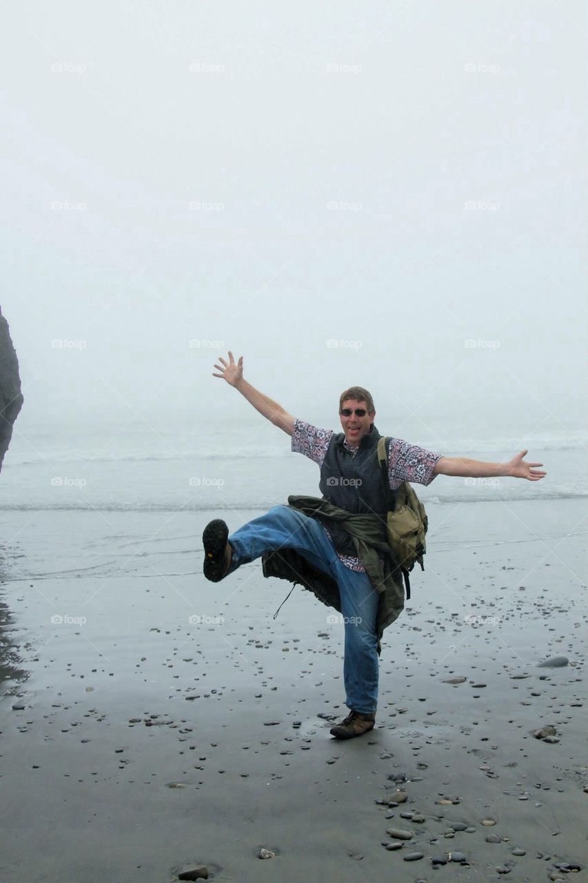 Overjoyed at Rialto Beach