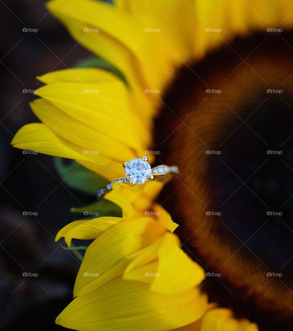 Wedding Ring with Sun