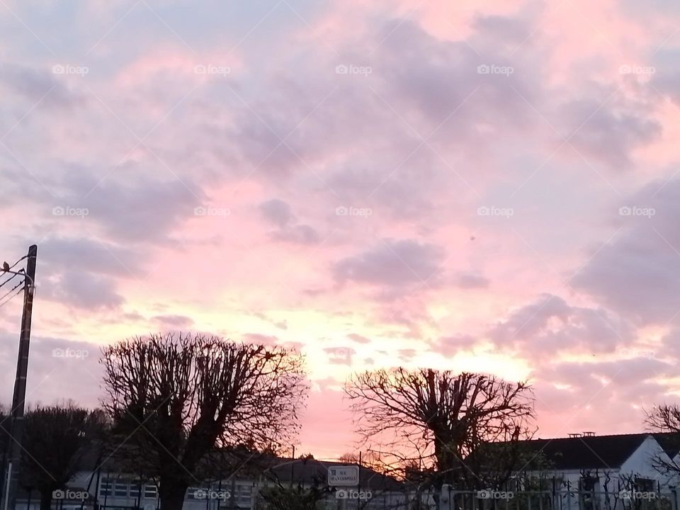 beautiful sky this evening