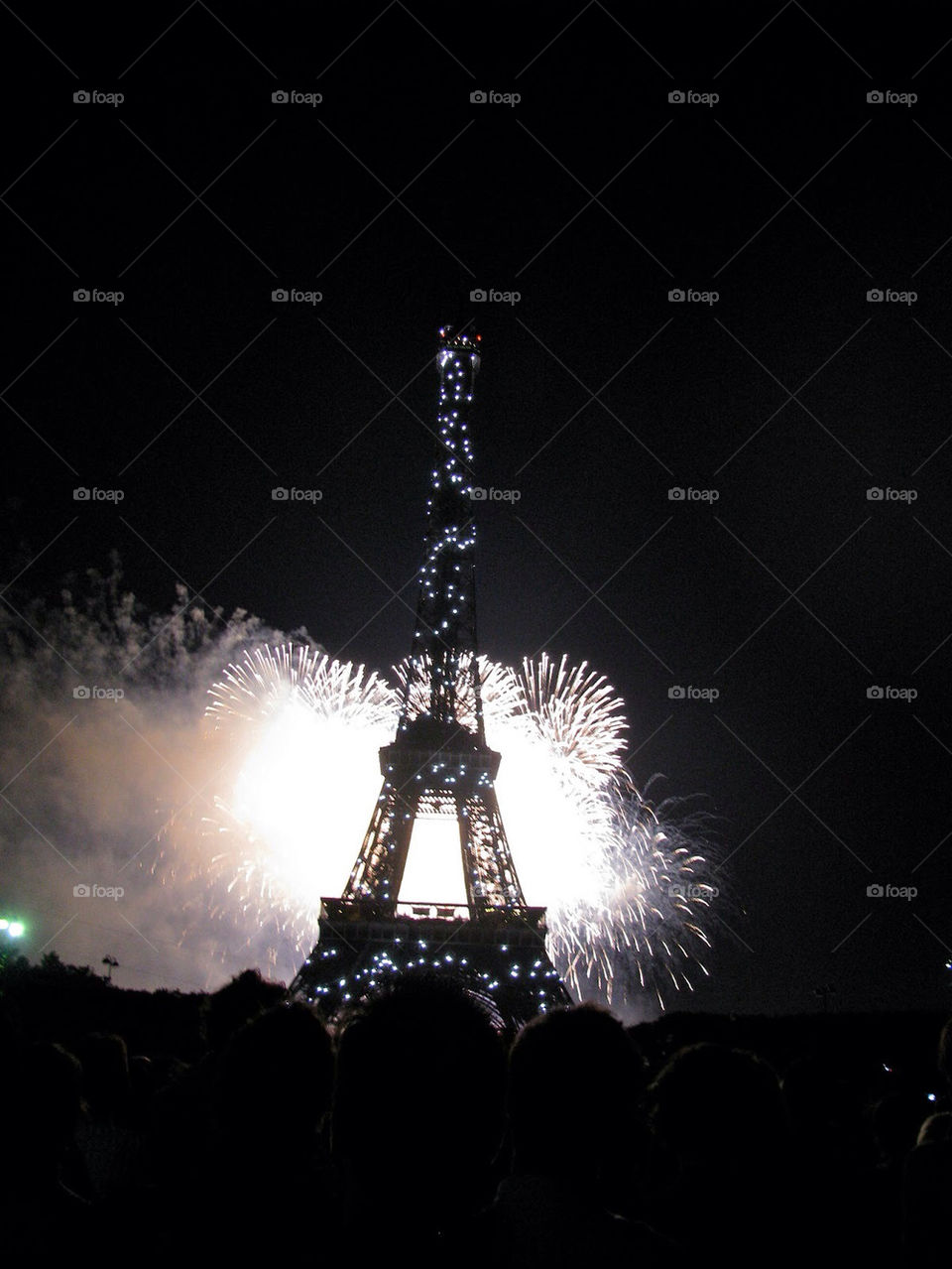 Fireworks at the Eiffel Tower