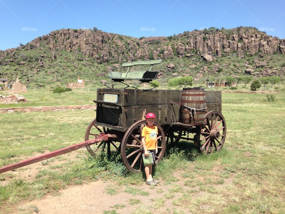 Abandoned Wagon. Southwest Texas has many historical sites to image.