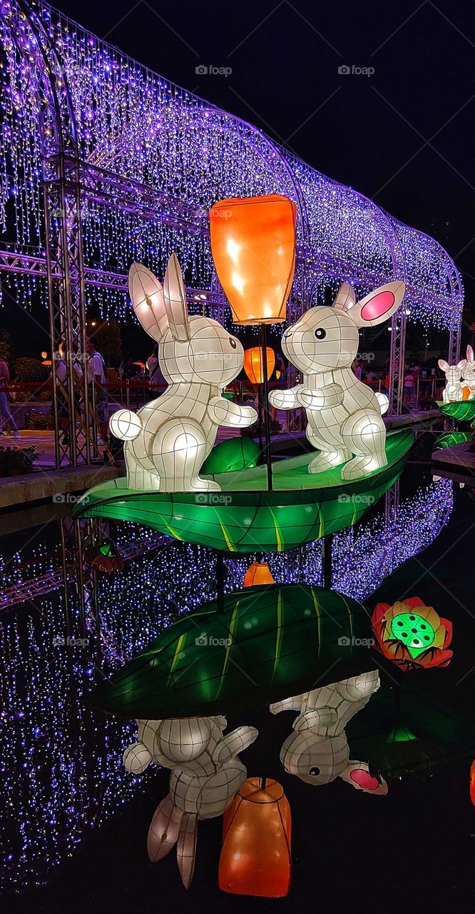 rabbit lighting decoration