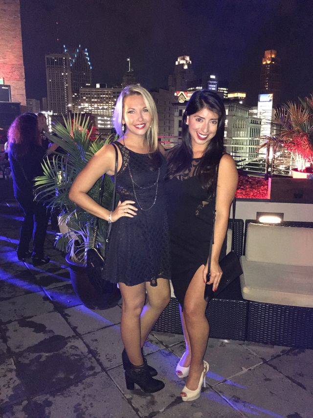 Portrait of happy female friends