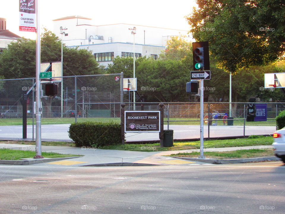 corner street basketball court