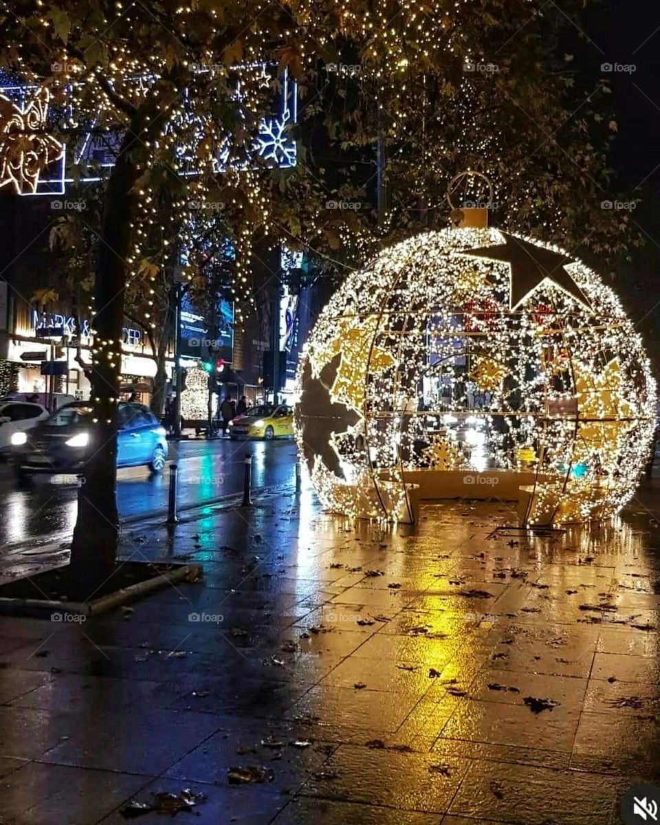 street in Christmas