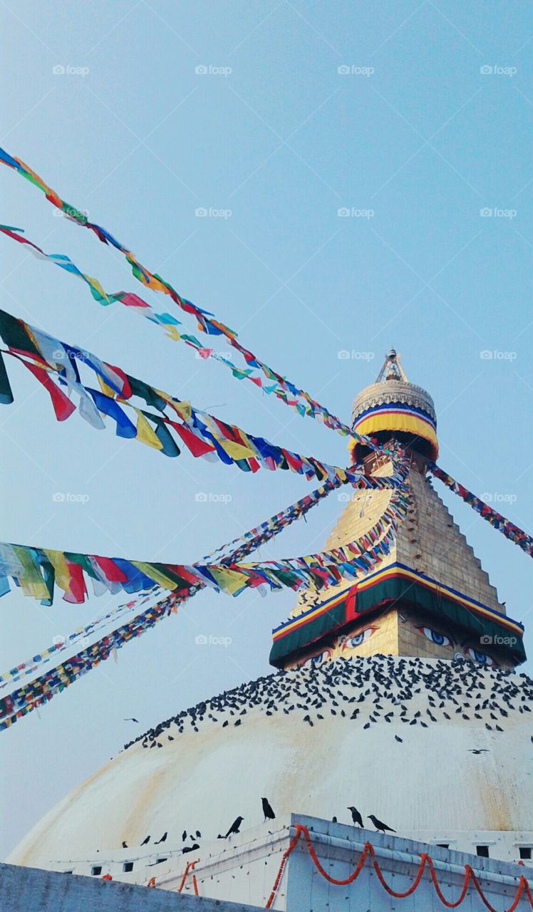 The boudhaa stupa from boudhanath....coz peace is here.😊