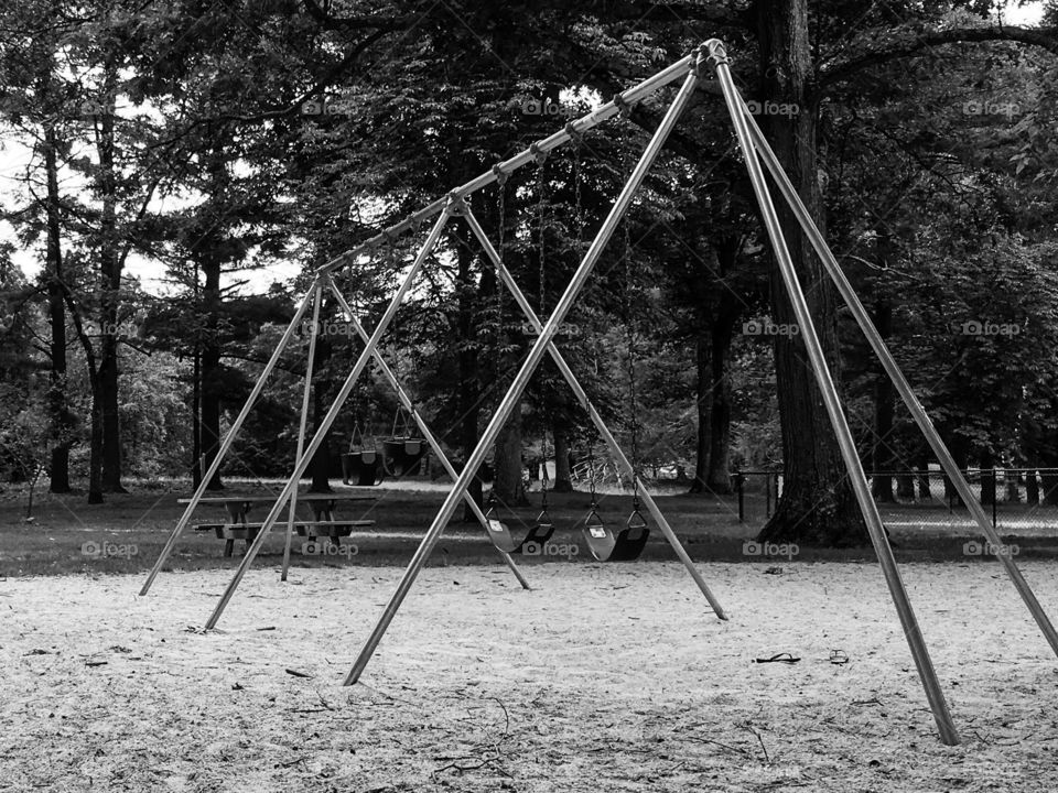 Park in black and white