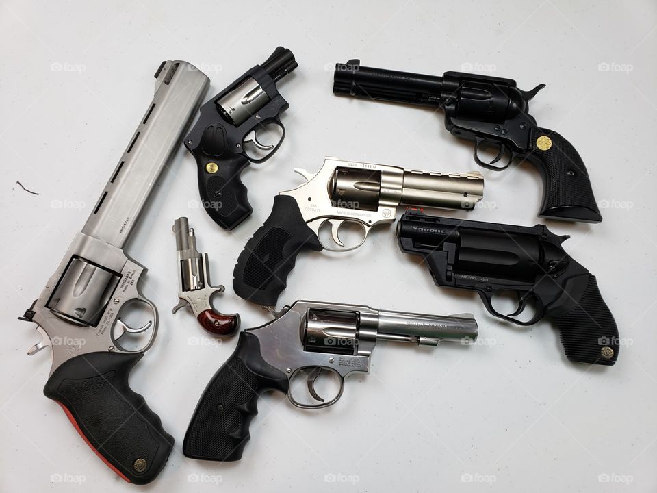 A bunch of Revolvers