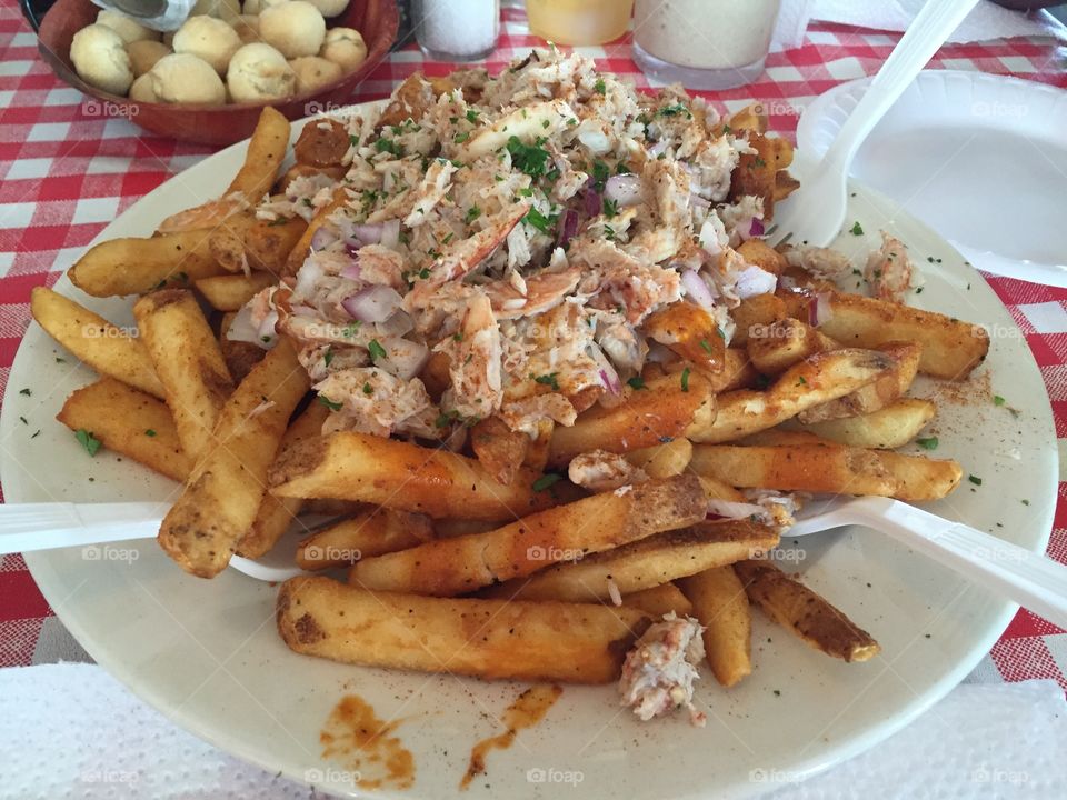 Crabby fries