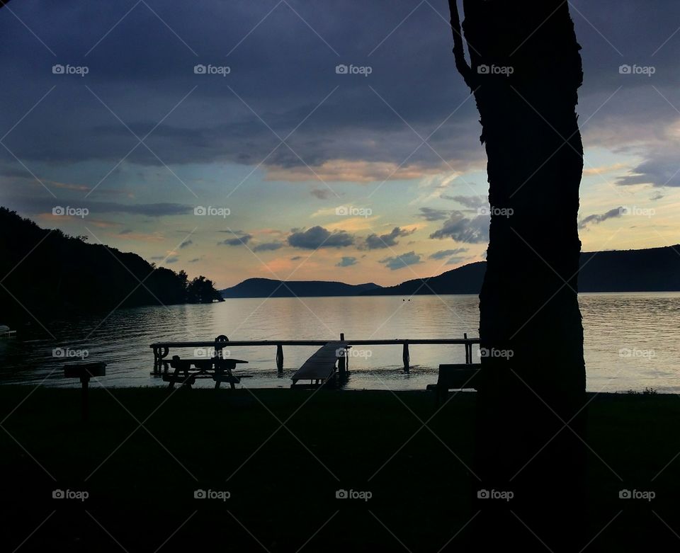 Sunset on the Lake, Upstate New York