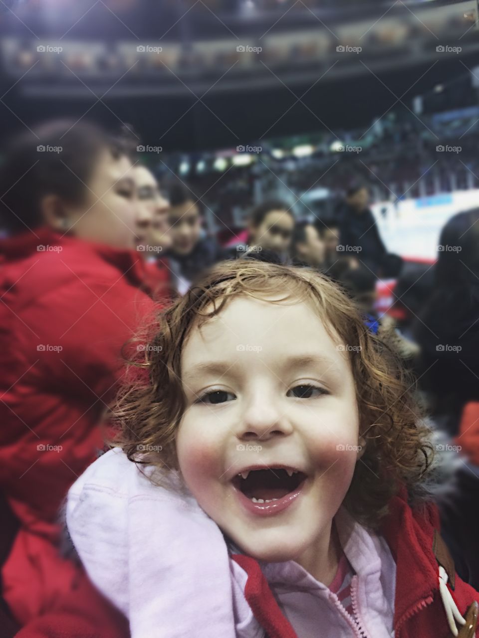 Close-up of a smiling girl