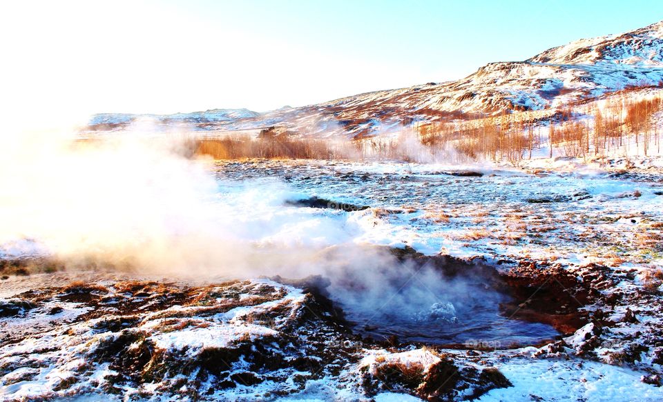 hot spring bubbly