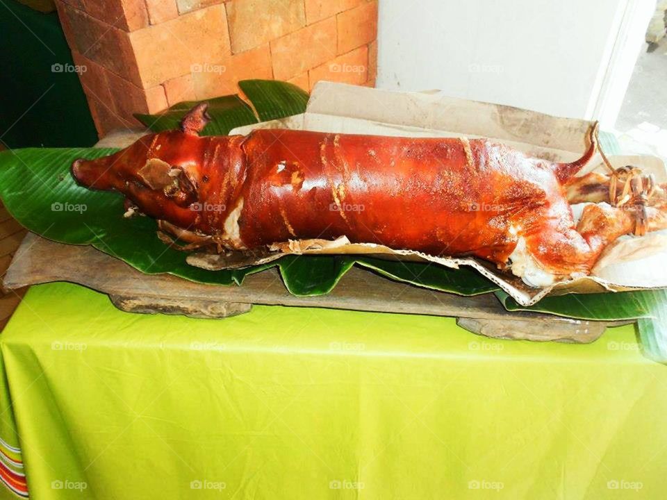 Lechon is the favorite food of the Filipinos. You can always see lechon in most occasions.